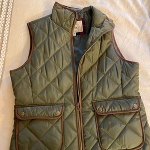Olive green vest